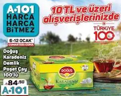 DOĞUŞ KARADENİZ DEMLİK POŞET ÇAY 100'LÜ DOĞUŞ KARADENİZ DEMLİK POŞET ÇAY 100'LÜ